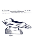 unique coffee mugs 1952 coin rocket amusement ride patent front flat