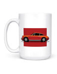 unique coffee mugs 911 sports car front