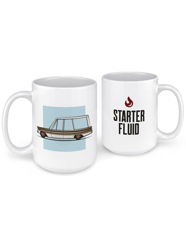 unique coffee mugs fairlane woody wagon front back