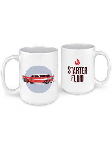 unique coffee mugs safari wagon front back