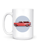 unique coffee mugs safari wagon front