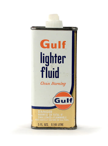 vintage oil cans gulf lighter fluid