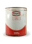 Vintage oil cans texaco 5 gallon red front