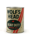 Vintage oil cans wolfs head heavy duty motor oil 1 quart back
