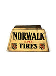 vintage signs Norwalk tires stand mancave decor
