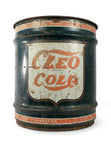 vintage signs cleo cola 10 gallon can