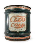 vintage signs cleo cola 10 gallon can