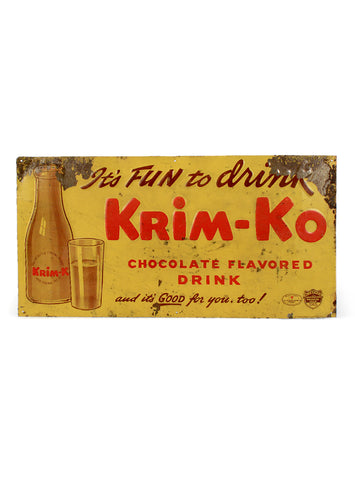 vintage signs its fun to drink krim ko