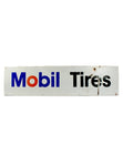 vintage signs mobil tires double sided back