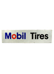 vintage signs mobil tires double sided