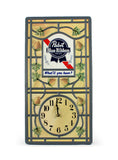 vintage signs pabst blue ribbon clock