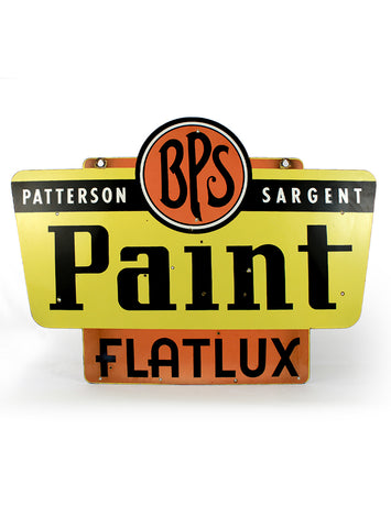 Vintage Signs - Patterson Sargent BPS Paint Flatlux Double Sided Porcelain Sign front