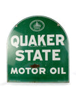 vintage signs quaker state motor oil double sided sign back