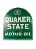vintage signs quaker state motor oil double sided sign back