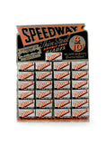 vintage advertising speedway razor blade display front