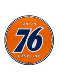 Vintage Signs Union 76 Porcelain Gas Station Pump Plate front