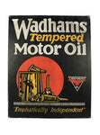 vintage signs wadhams tempered motor oil sign